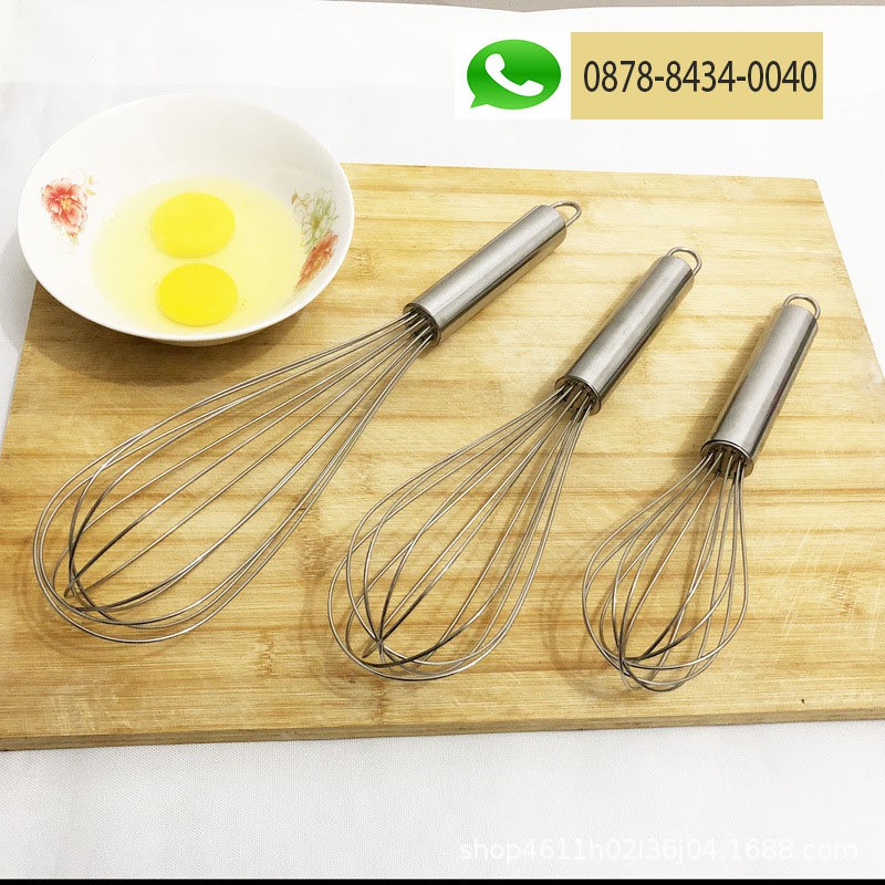 Kocokan Telur/Adonan Kue Stainless/Stainless Steel Hand Mixer