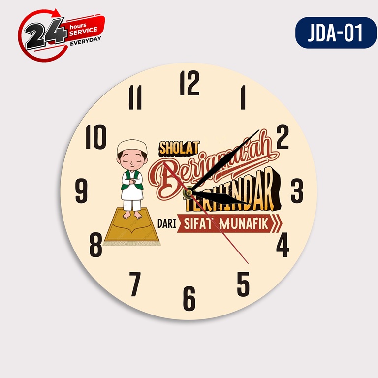 Jam dinding dekorasi kamar anak motif islami kata kata motivasi islami custom