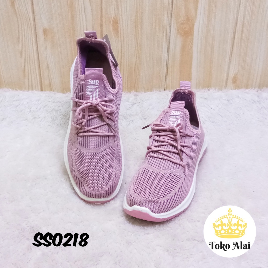 Sepatu Wanita SlipOn Sneaker Import Shoes Flyknit Soft Canvas SAILATU S536 SS0218