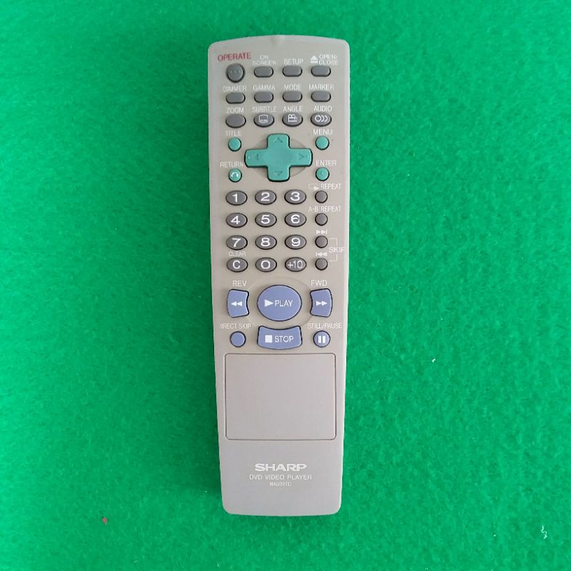 REMOTE DVD VIDEO PLAYER SHARP SERI NA522ED ORIGINAL