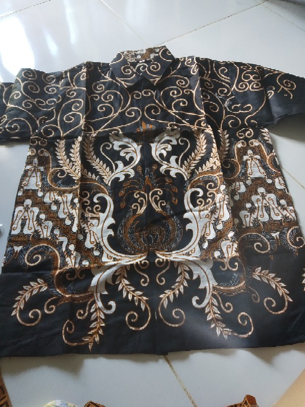 Havi Batik Hrb026 Kenongo Kemeja Panjang Pekalongan M L Xl Sogan Tulis Halus Kemeja Batik