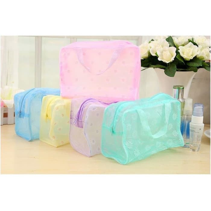 IKILOSHOP Dompet Tas kosmetik Anti Air Bahan PVC Cosmetic Organizer Travel Bag