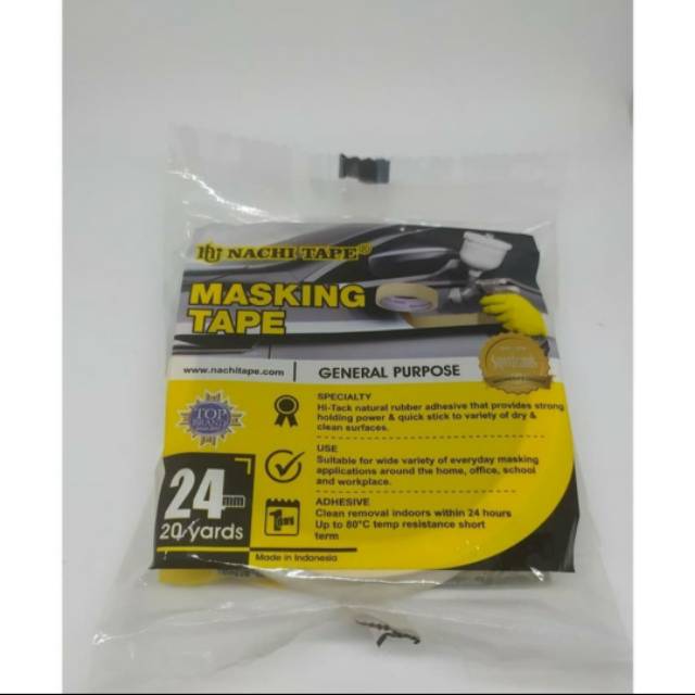 

Nachi Isolasi Kertas 1" Masking Tape 24mm x 20 Yard