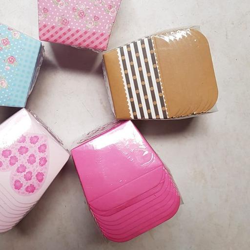 

➯ kertas alas muffin kotak cupcake ✦