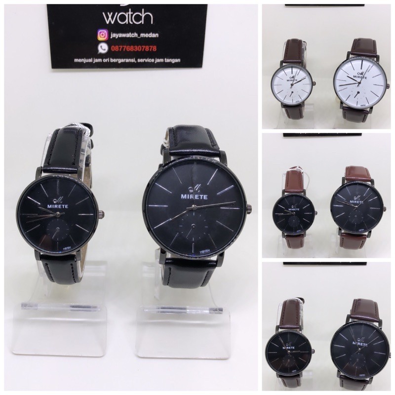 TERBARU JAM TANGAN MIRETE ORIGINAL JAM TANGAN KULIT COUPLE