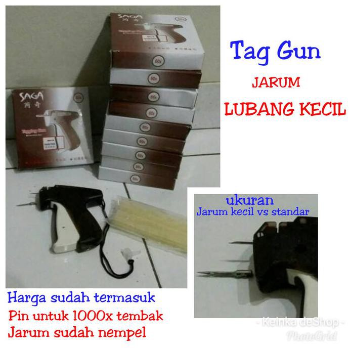 

Kualitas Terbaik] Alat Tembak Label Tag Gun Lubang Jarum Kecil Halus Fine Needle + Isi