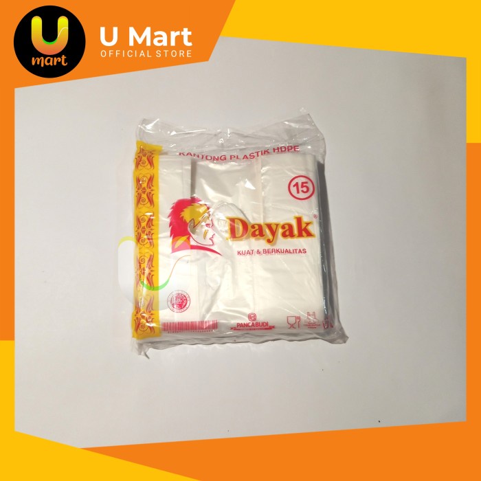 Kantong Plastik Dayak Kecil Bening 15 Kresek HDPE