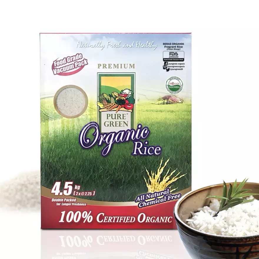 

Pure Green / Puregreen Organic Rice Pulen Wangi 4,5 kg