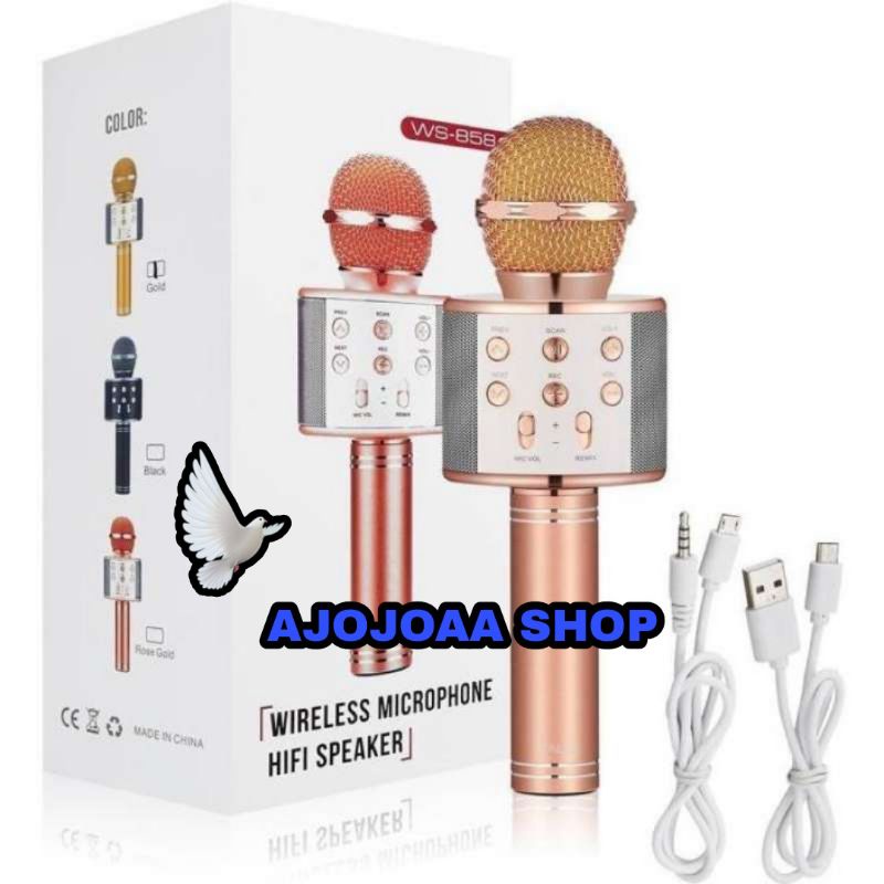 MICROPHONE MIC KARAOKE WS-858/MIC BLUETOOTH WS-858
