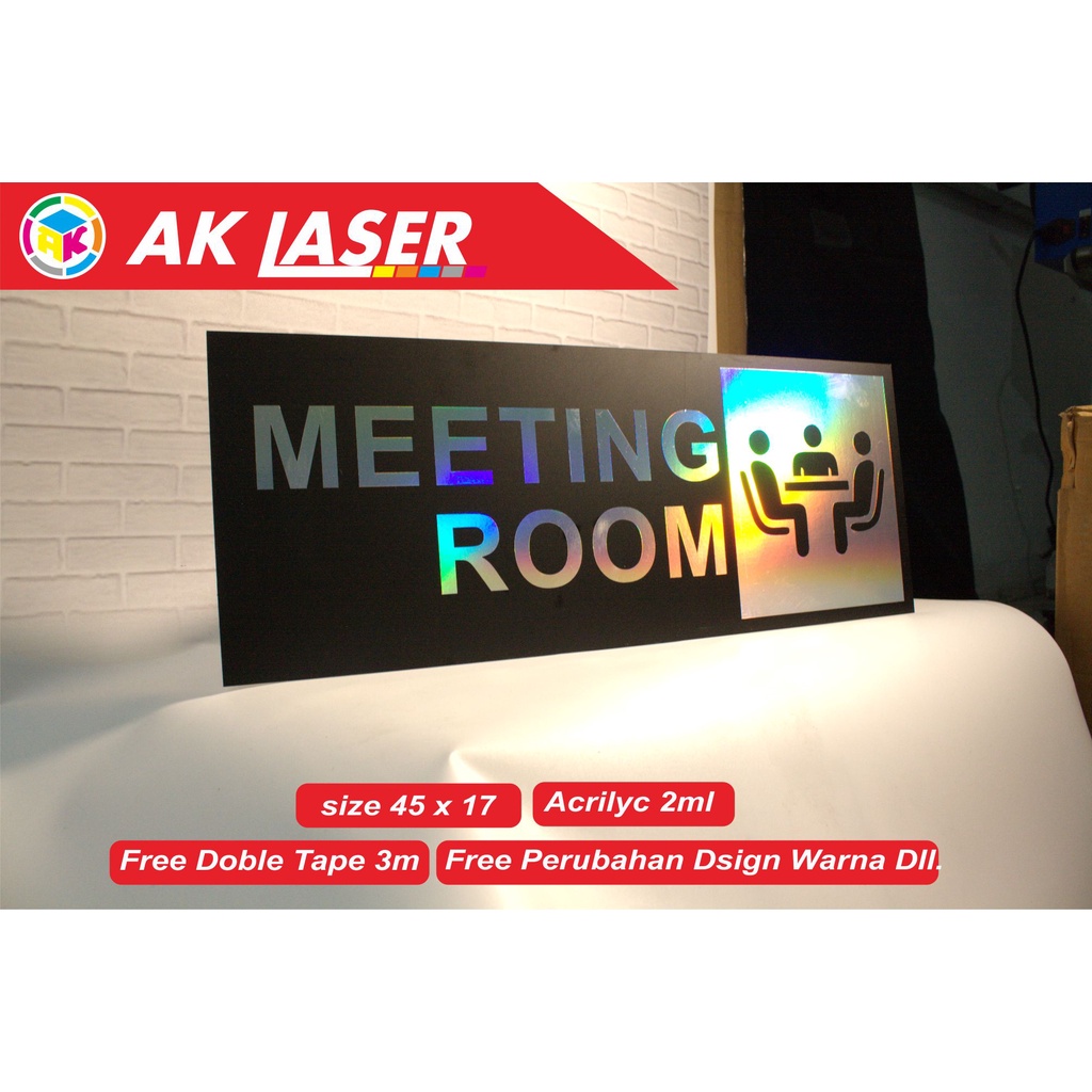 

RK Akrilik Sign Meeting Room Acrylic Signage Sticker Signboard