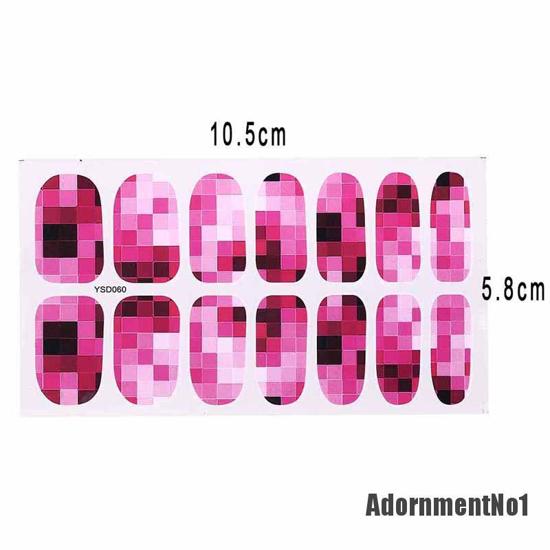 (Adornmentno1) 1 Lembar / Set Stiker Decal Transfer Air Motif Bunga / Kupu-Kupu / Geometri Untuk Dekorasi Nail Art / Manicure