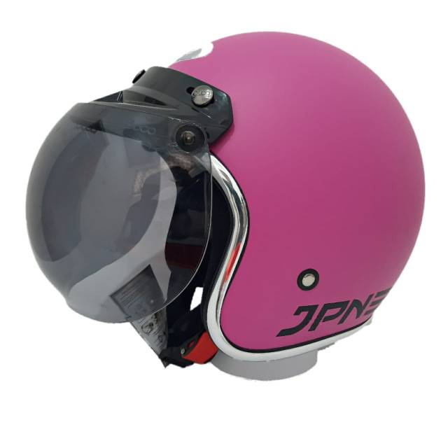 Helm JPN Retro Pink magenta Dof List Chrom