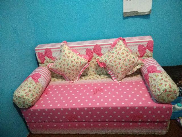 Cover Sofabed Inoac, Royal,  Foamindo.  Bahan Katun Halus,  Bukan Polytc Tebal 20cm