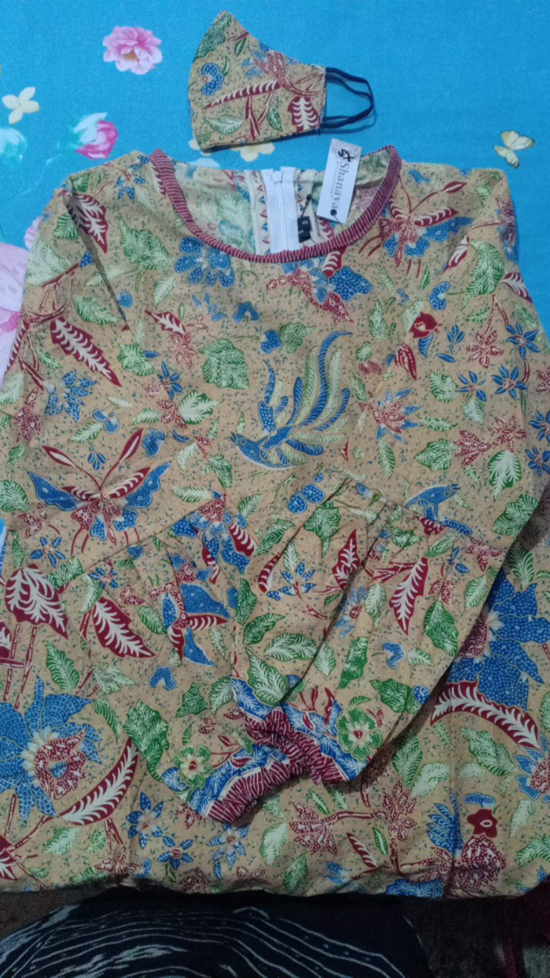 Shanaya Batik Tunik Salsa Tiga Negeri Lengan Balon Size Xs S M L Xl Xxl