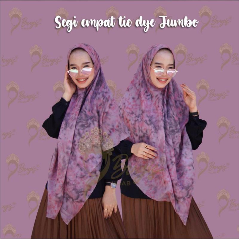 Syar'i tie die by Bugis Hijab original