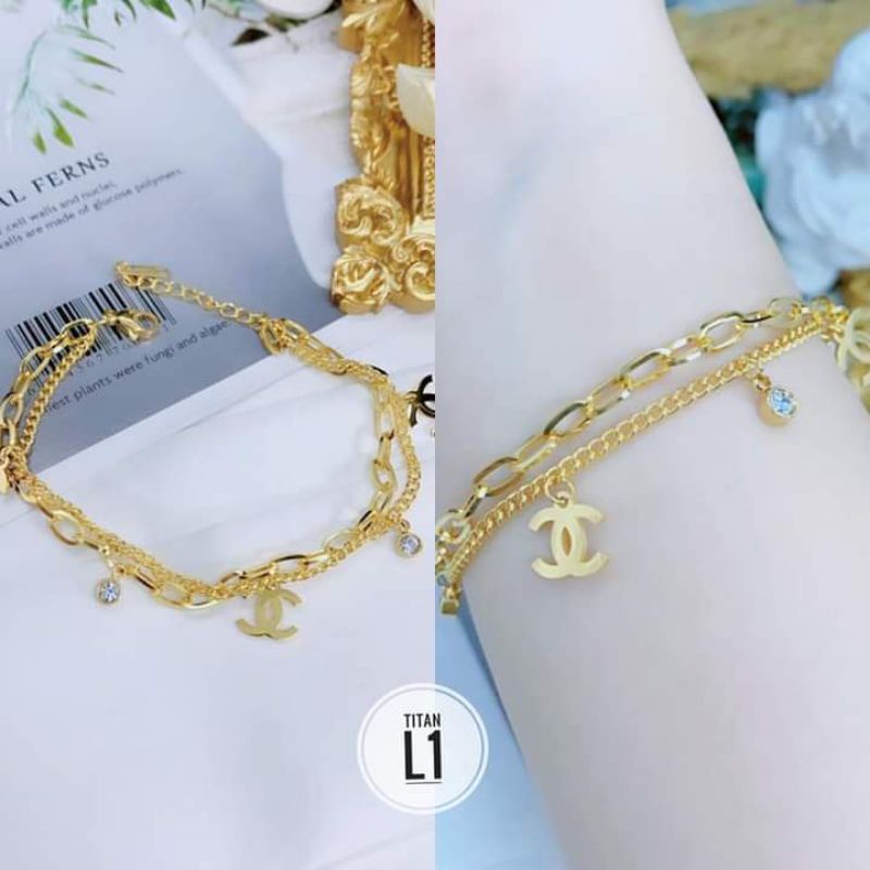 gelang titanium gold/rose gold/silver