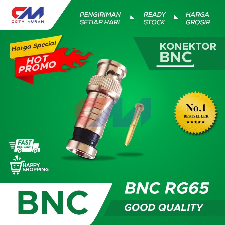 BNC COMPRESS RG 6 || COMPRESS RG 6 CCTV || TAIWAN ORIGINAL