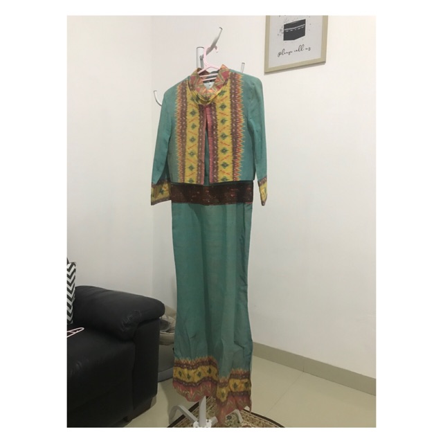 Preloved baju pesta tenun palembang (asli)