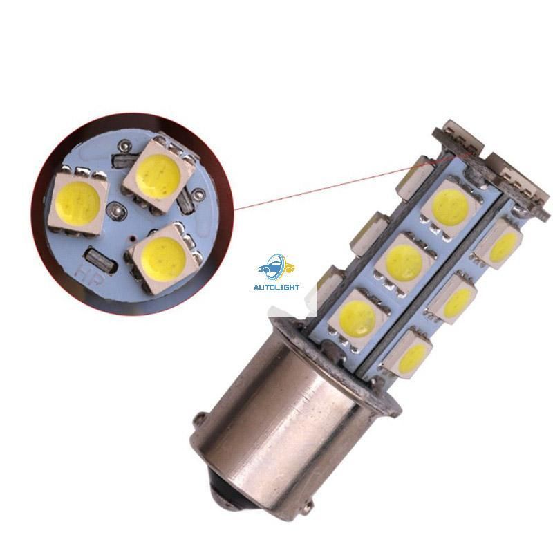 Lampu Mobil  led Mundur 1156 Kaki 1 Bayonet 13 &amp; 18 Titik Led