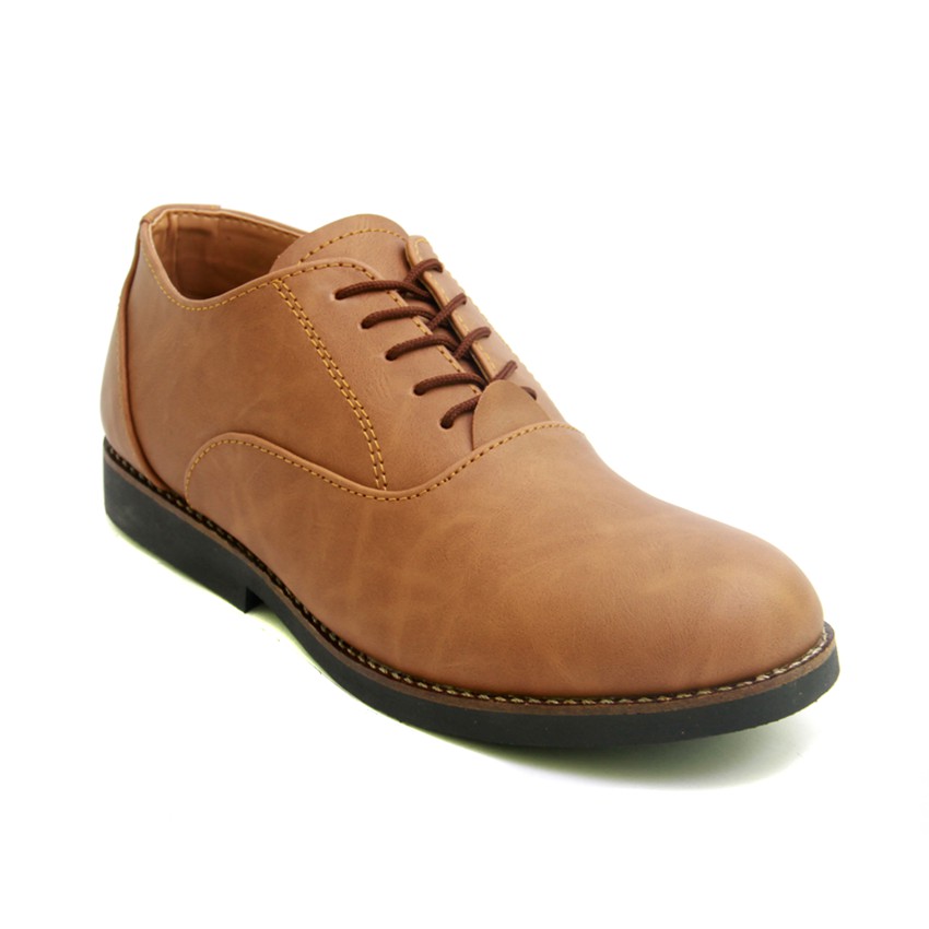 Dembble Brown | 39-45 | Sepatu Pantofel Kerja Kantor Kuliah Pria/Men Laces Oxford Footwear | FORIND x Lvnatica