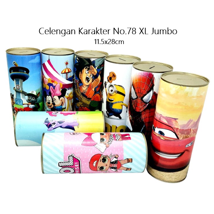 Celengan Karakter XL Jumbo 11.5x28cm