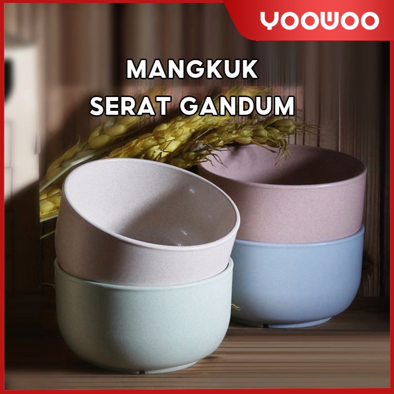 Mangkuk sup serat gandum rumah tangga gaya Jepang /bahan eco-friendly/Tahan Panas Microwave