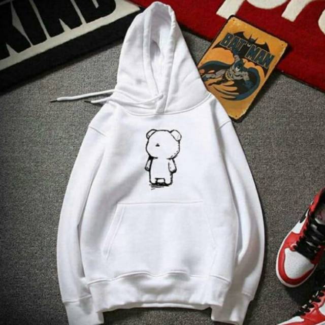 BEAR LONELY HOODIE WANITA - SWEATER TEBAL LEMBUT TERLARIS