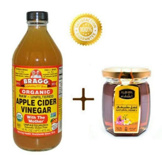 

Diskon! Syifa Medina06 Bragg Apple Cider Vinegar 473 Ml + Natural Madu Arab Al