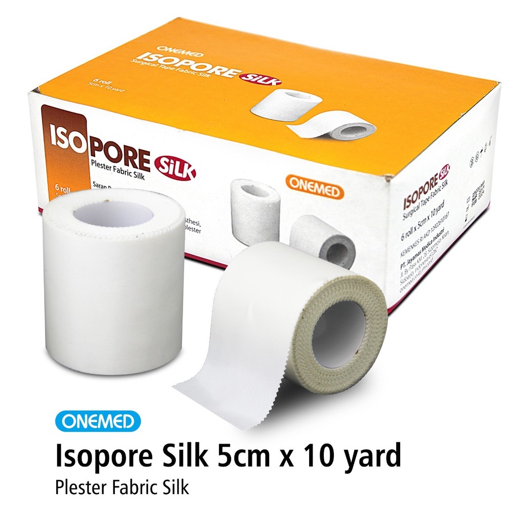 Isopore Silk 5cm x 9,2m Onemed Plester Kertas Medical OJ2