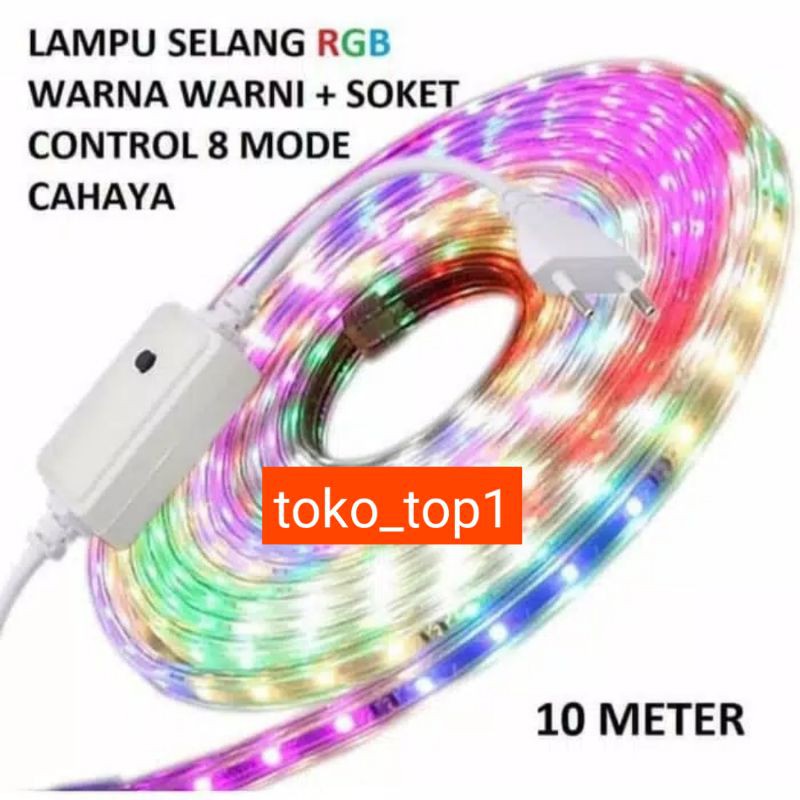 lampu selang rgb 2835 8m 9m/10m/3528 warna warni /lampu strip /tumblr selang  /lp strip 2835 10m