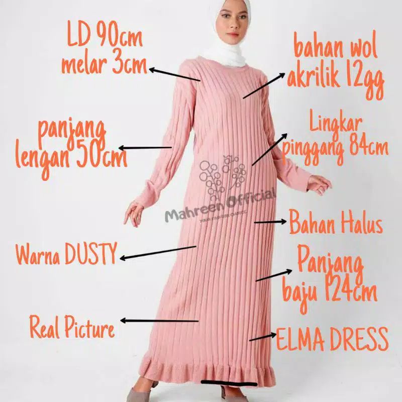 gamis rajut import maxy dress / gamis rajut prenium halus tidak nerawang