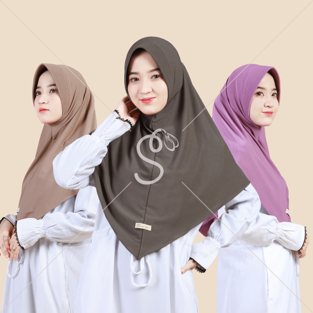 ShalihaFactory - Hijab Bergo Hamidah Instan Pet Sport Menutup Dada | Afana Instan