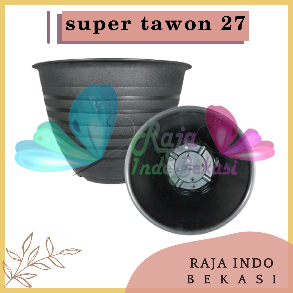 Rajaindobekasi Pot Super Tawon 27 Cm Hitam Garden Of Love Pot Tawon Madu Jet Gusi 27 30 32CM