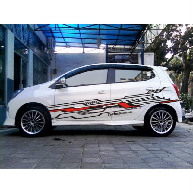 Striping cutting  sticker  mobil  agya brio datsun jazz bisa 