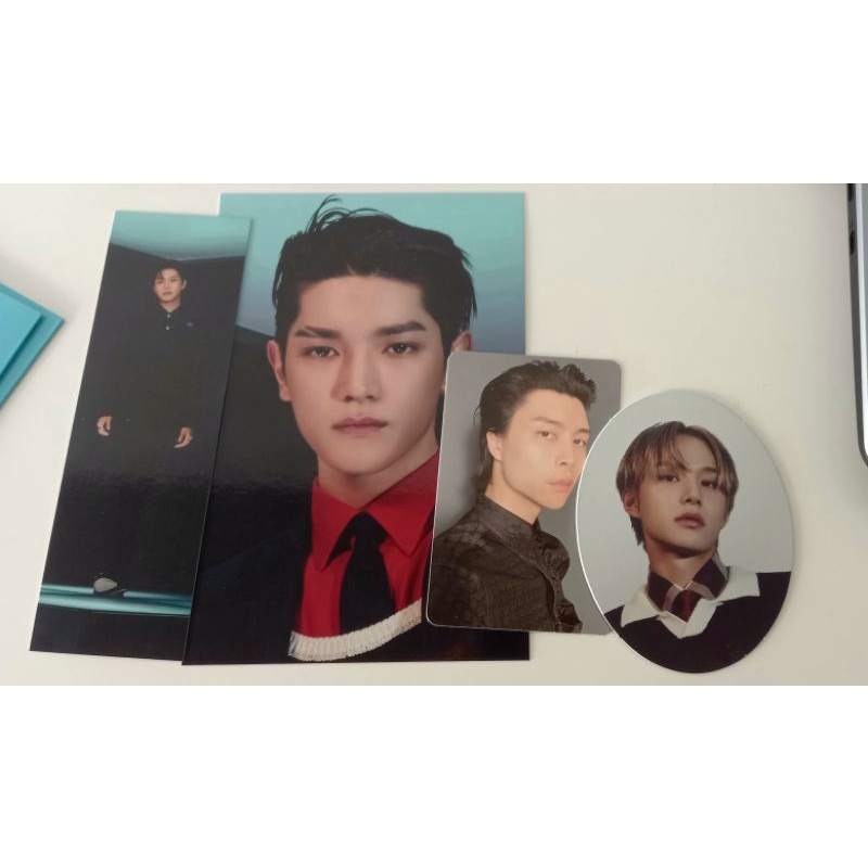 NCT127 Favorite Taeil bookmark, Johnny PC, Taeyong postcard, Jungwoo pendant