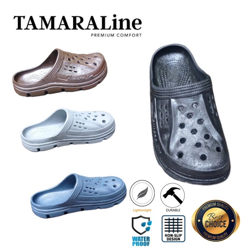 Sepatu Sandal Selop Slide Slip on Karet Pria Dewasa / Remaja - TAMARALINE 226 / Bahan Premium Lentur Empuk Ringan Kuat Anti Slip Anti Air Model Casual Santai Rumah Kerja Outdoor Kamar Mandi  Murah Original