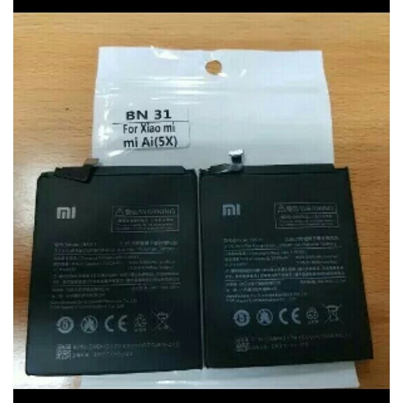 BATERAI XIAOMI REDMI 5X MI5X MI 5X MI A1 BN31 BN-31 BN 31 ORIGINAL