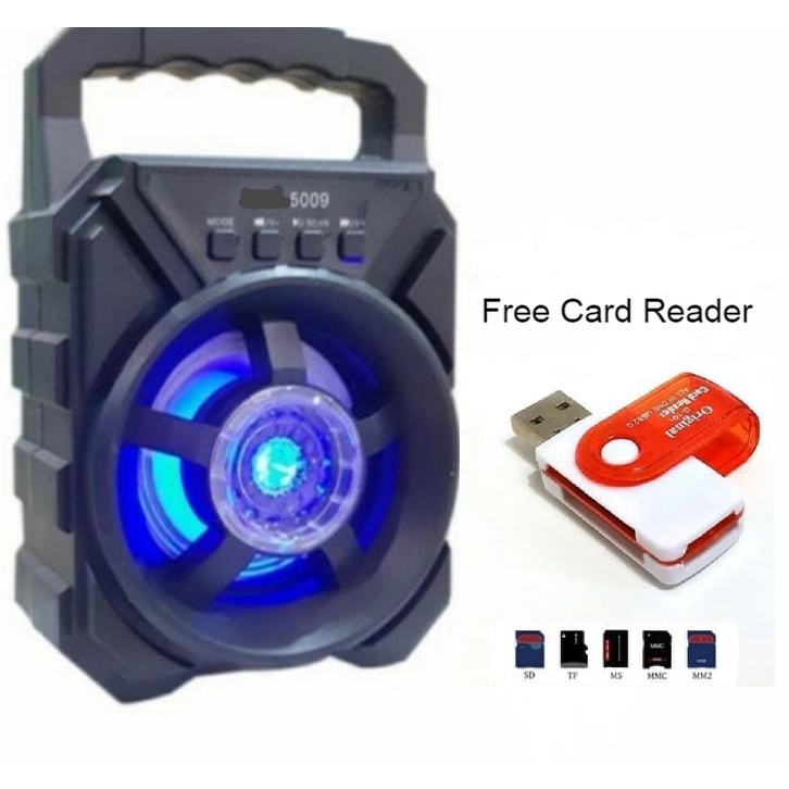 Speaker Bluetooth Portable 3&quot; FLECO type F-5009 Free Card Reader