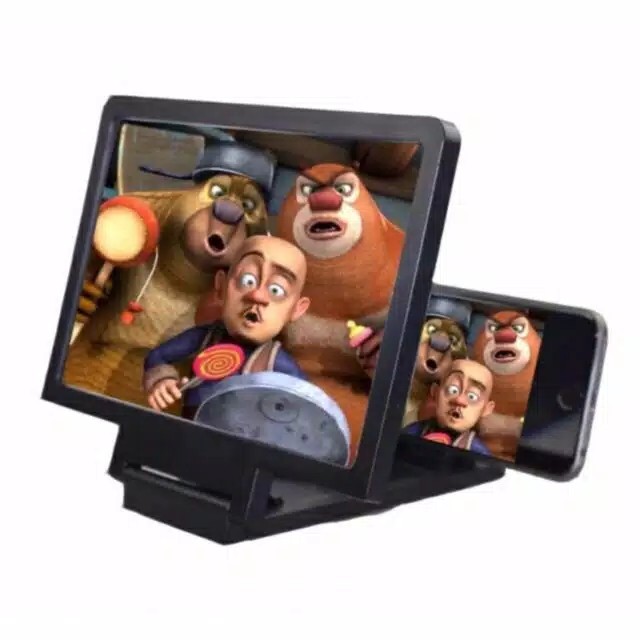 Kaca Pembesar Layar Hp 3D F1 / Smartphone 3D Portable Untuk Nonton