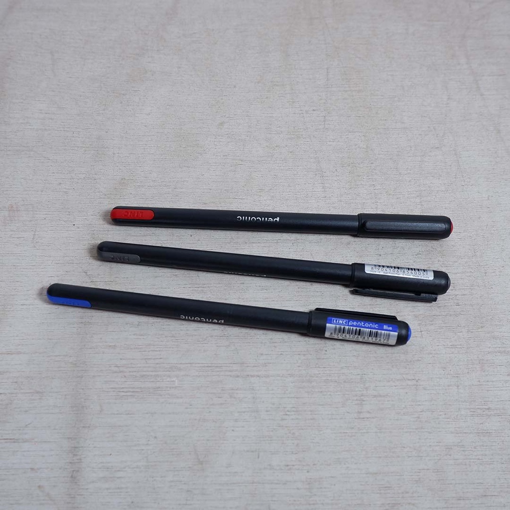 

Pulpen Warna Hitam, Merah, dan Biru Murah Pentonic 0.7mm Ball Point Pen