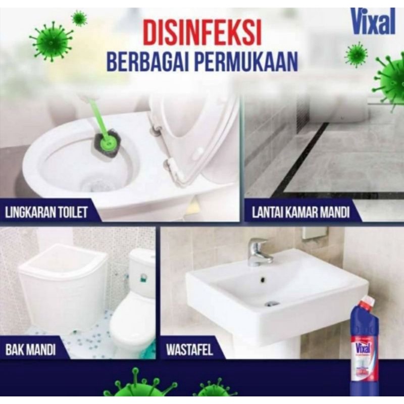 VIXAL Kuat Hygienis Toilet Disinfectant 500ML Pembersih Kamar Mandi