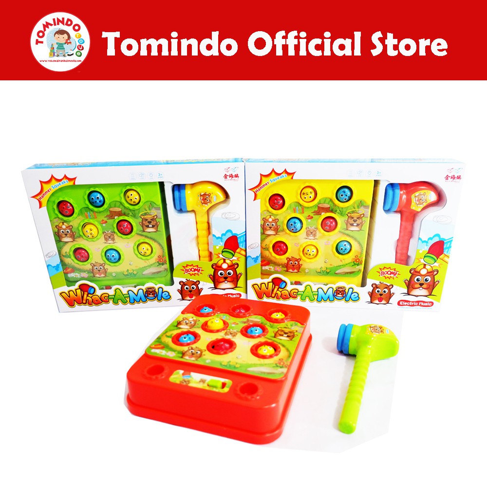 Tomindo Whack A Mole - mainan pukul pukulan tikus tanah hamster anak