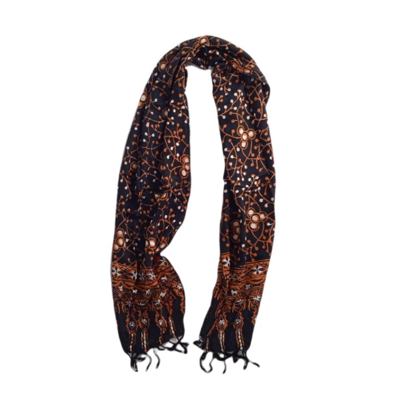 Scarf Shawl Selendang Syal Batik Cap Wanita Premium SYLA-SYL003
