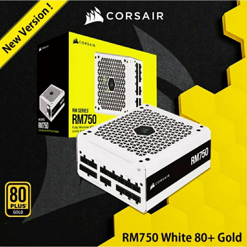PSU Corsair RM White Series 750W Full Modular - 80 Plus Gold - RM750