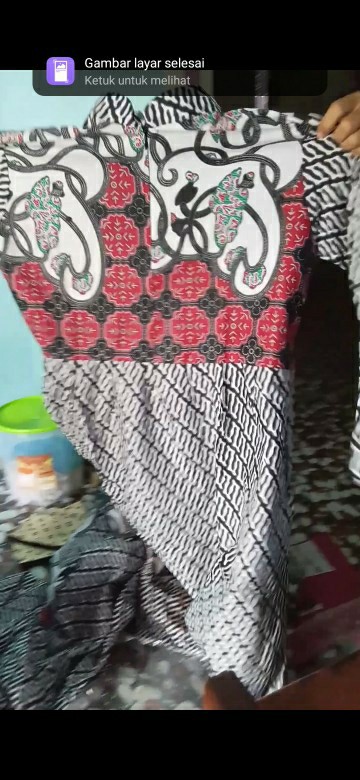 Couple Batik Keluarga || Setelan Couple Batik Ayah Ibu Anak Cewek