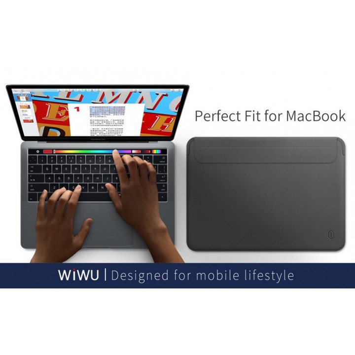 WIWU Skin Pro II - PU Leather Sleeve for MacBook Pro Air 13.3-inch