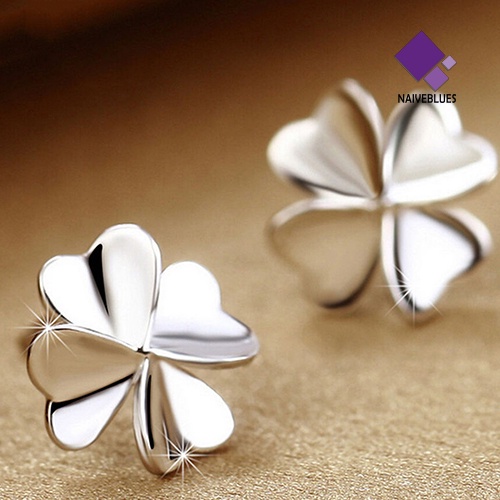 Anting Stud 925 Sterling Bentuk Bunga Untuk Wanita