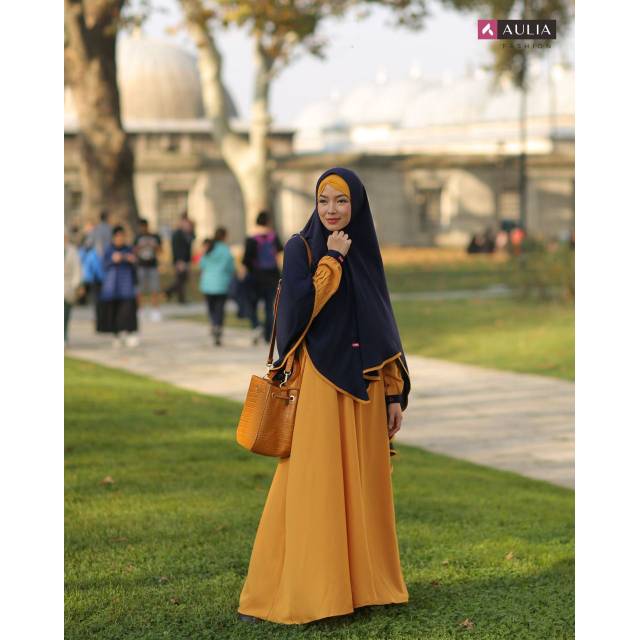 GAMIS SYARI AULIA FASHION SHAKIRA MUSTARD