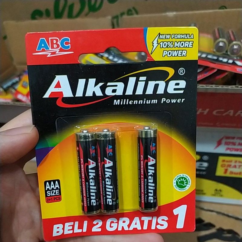 Baterai Aaa Alkaline Abc Beli 2 Gratis 1 Shopee Indonesia