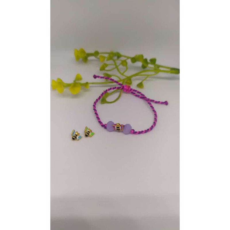 Gelang Tali Emas Lebah Hongkong Kadar 24K